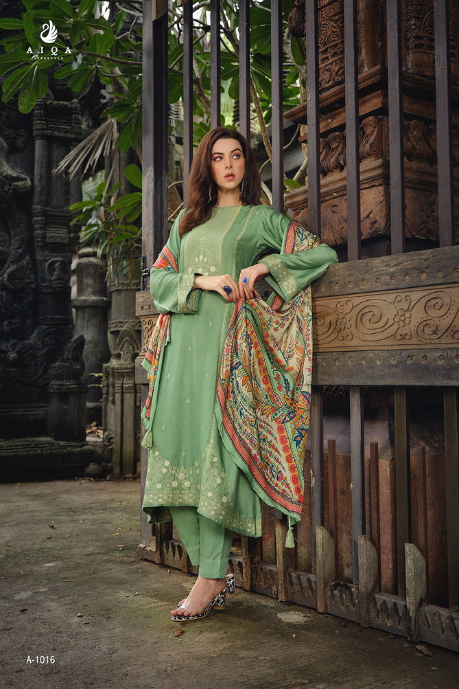 Kaifiyat By Aiqa Pashmina Printed Suits Catalog